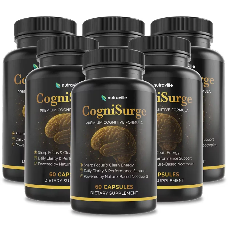 CogniSurge Cognitive Support — 6 Bottle / 180 Day Pack